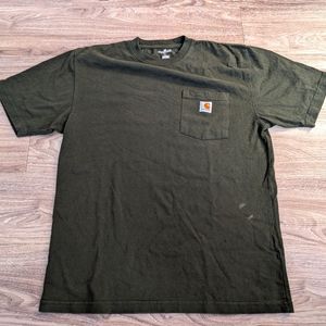 Carhartt forest green pocket t shirt M